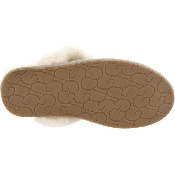 ⚡Women's Sand Imported Sheepskin Dyed Sheep Fur Suede upper Slipper - Picture 4 of 7